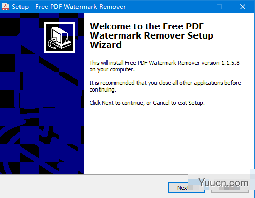 Free PDF Watermark Remover(PDF水印去除工具) v1.1.5.8 官方版