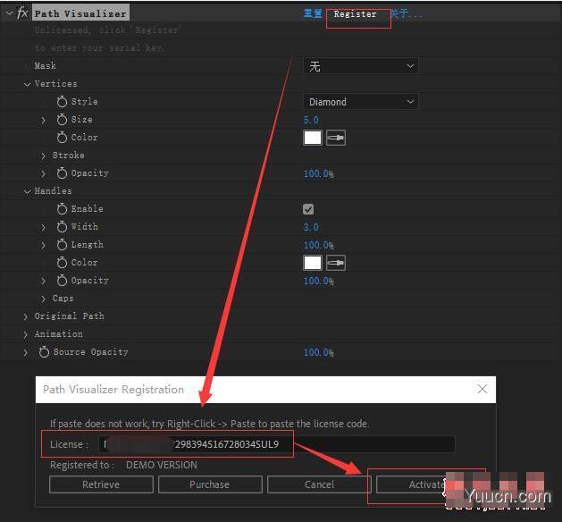 AE蒙版遮罩MASK路径可视化插件AEscripts Path Visualizer v1.0 激活版 + 视频教程