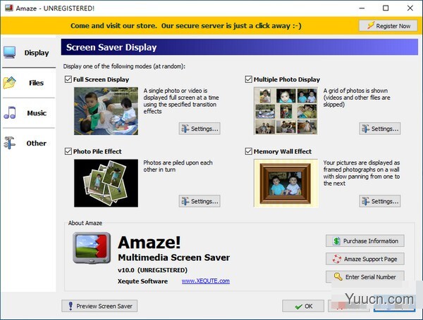 Amaze(多媒体屏幕保护软件) v10.0 英文安装版