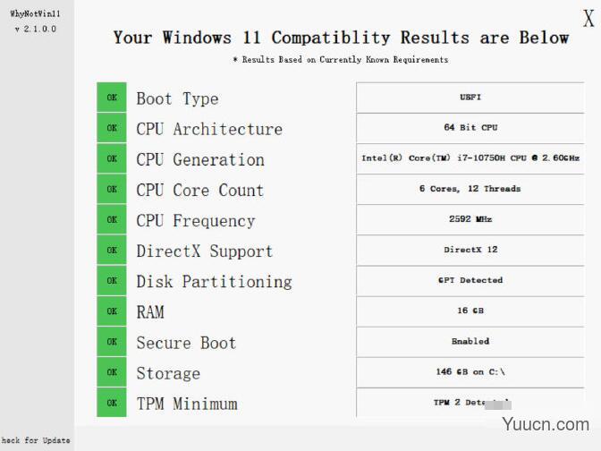 Win11升级检测工具WhyNotWin11 v2.4.2.1 免费开源绿色版