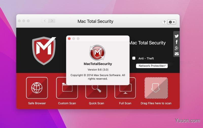 MacTotalSecurity(隐私保护/杀毒/木马防护) for Mac v9.6 直装破解版