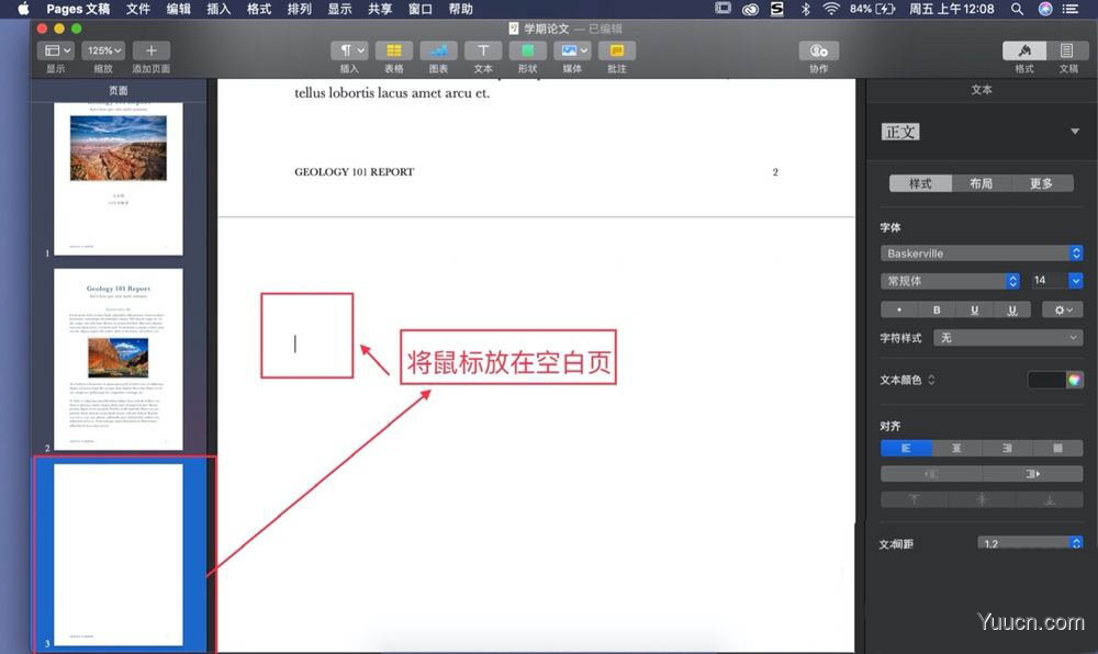 pages文稿怎么删除多余页面? pages删除空白页的技巧