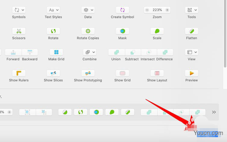 Sketch怎么自定义工具栏? Sketch自定义工具栏的技巧
