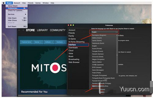 mac版steam无法设置中文怎么办 steam更新后中文设置无效解决方法