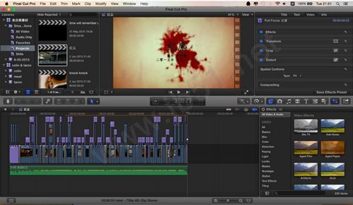 Mac版Final Cut Pro x使用技巧及视频教程