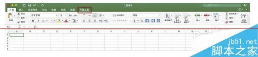 excel 2016 Mac版怎么使用开发工具？