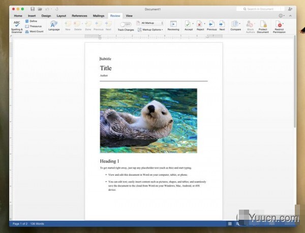 [下载]Office 2016 for Mac新预览版  Word上手体验