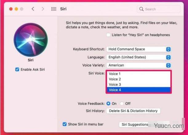 如何在Mac上更改Siri语音？Mac上更改Siri语音方法