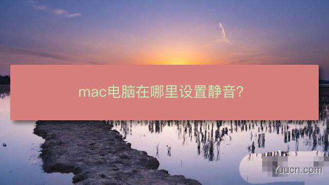 mac系统电脑怎么静音? mac电脑静音的技巧