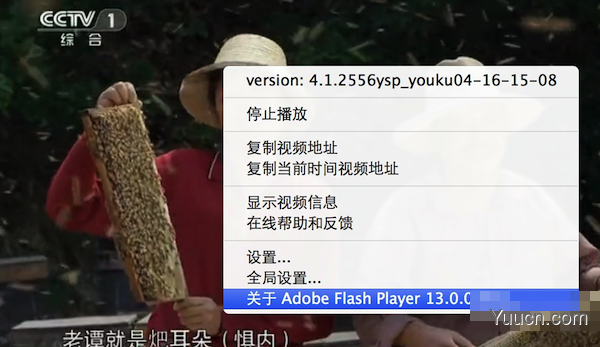 苹果电脑如何查看Mac版Flash Player的版本号