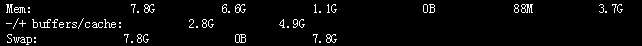 Linux中显示空闲内存空间的free命令的基本用法