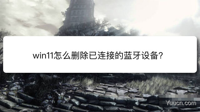 win11已连接的蓝牙设备怎么删除? win11蓝牙设备删除方法