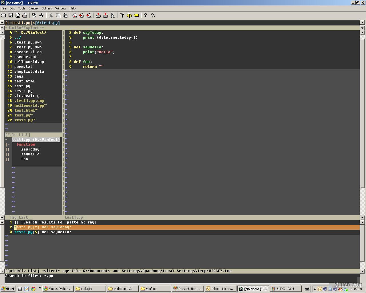 Vim as Python IDE on windows  DDL  博客园