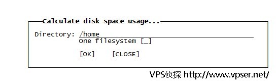 磁盘目录占用空间计算排序工具  ncdu