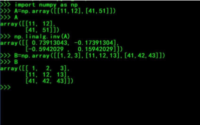 python逆矩阵怎么求