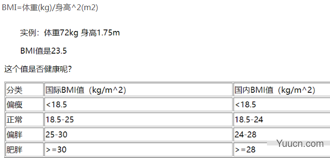 利用Python计算身体质量指数BMI来判断体型