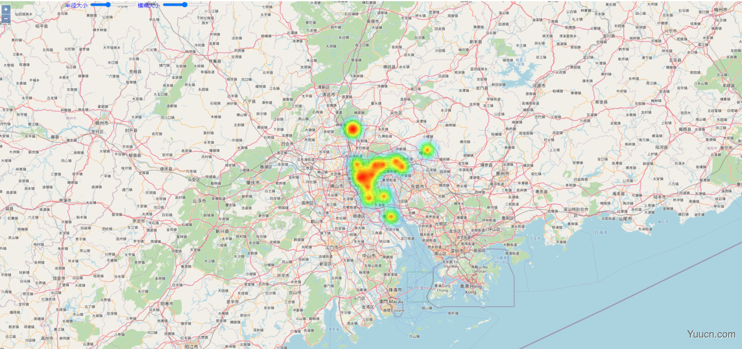 OpenLayers绘制热力图 代码记录