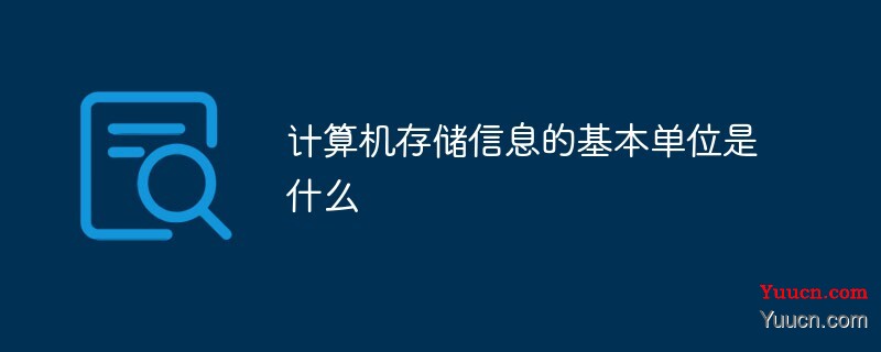 计算机存储信息的基本单位是什么