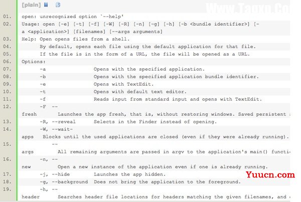 Mac os如何在终端下打开APP应用程序