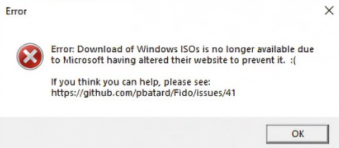微软阻止第三方下载 Windows 镜像？