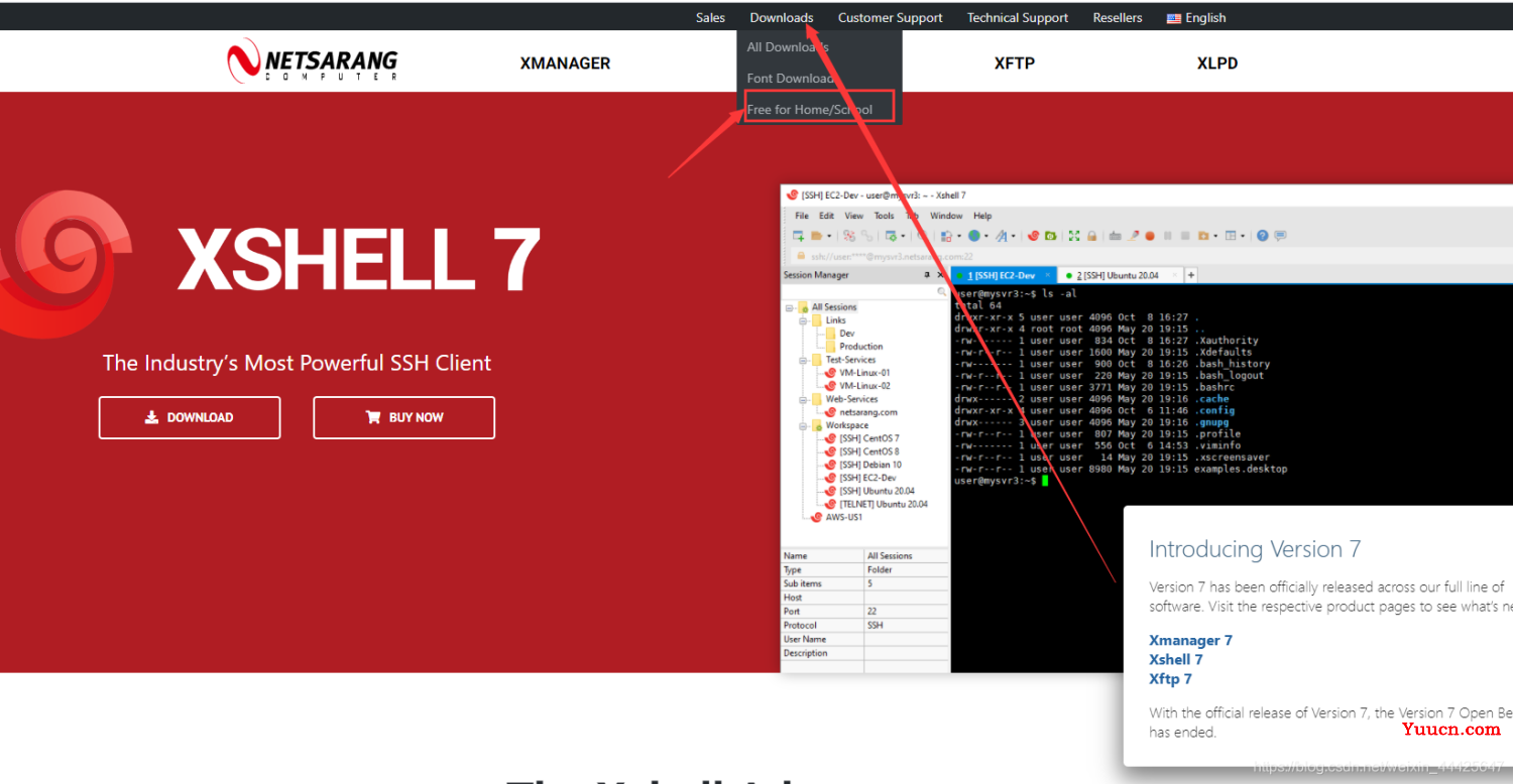 电脑学习网软件免费下载2022年下载绿色无授权永久免费中文Xshell7是一款业界知名且专业优秀的SSH工具