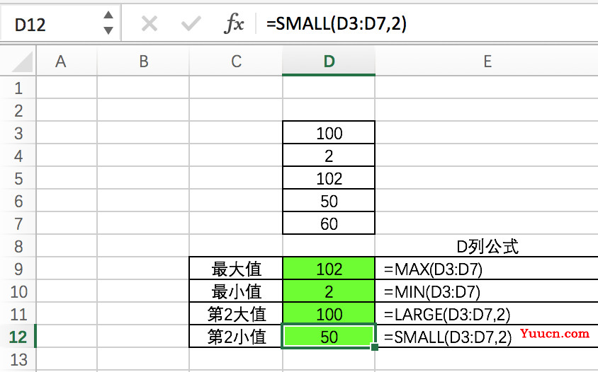 在Excel中11种常用函数