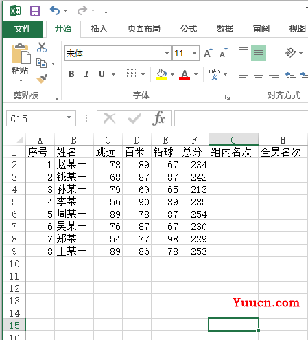 用好RANK函数 跨表排名不用愁