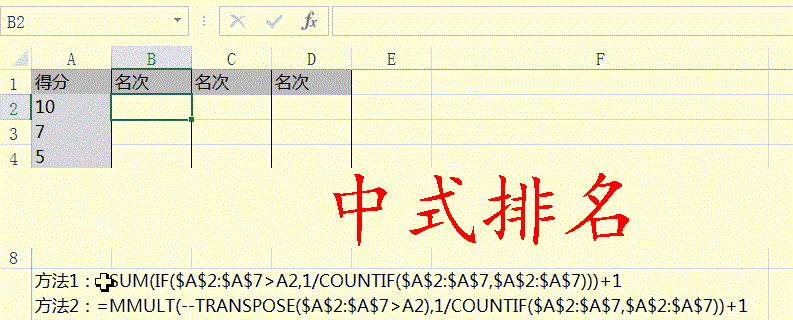 用RANK函数实现数据排名,最后的中国式排名公式亮了~~