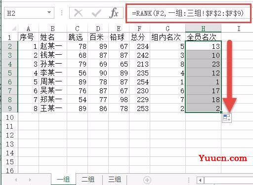 跨表排名其实很简单,一个RANK函数就搞定了