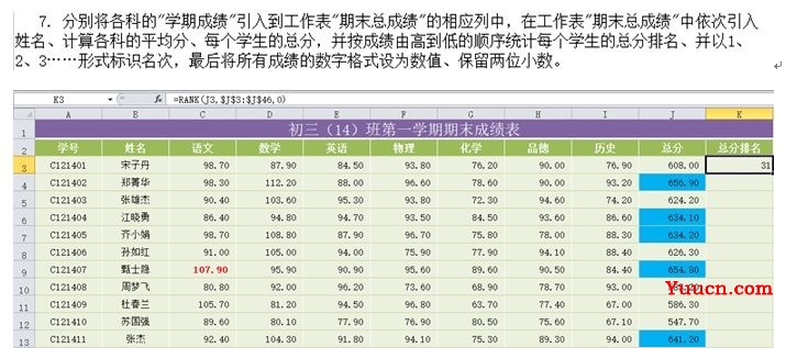 VLOOKUP、LARGE和RANK函数总结