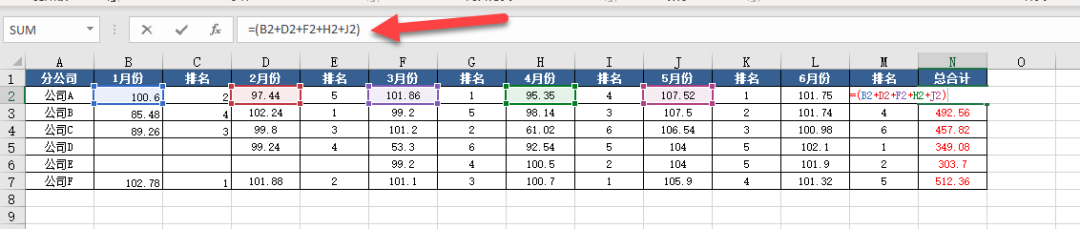 如何快随隔行求每月销量的总计?分享sumif函数的拓展玩法