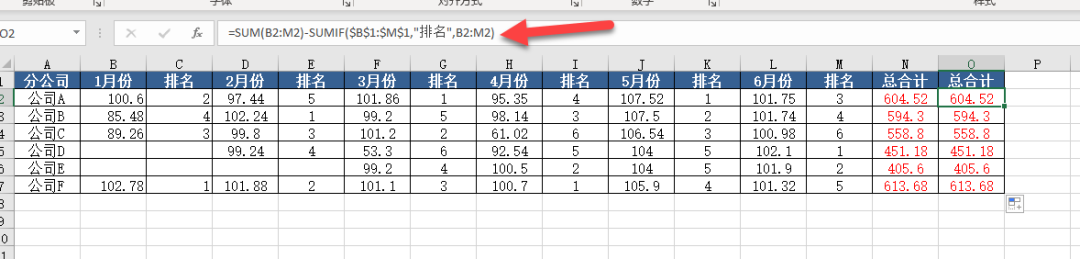 如何快随隔行求每月销量的总计?分享sumif函数的拓展玩法