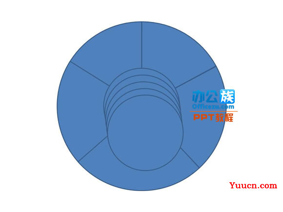 利用PowerPoint2010一分钟搞定三维环状饼图