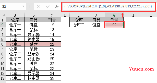 VLOOKUP函数怎么多条件查找