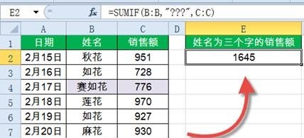 SUMIF函数,了解下!