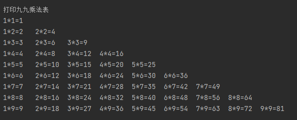 python中的for循环