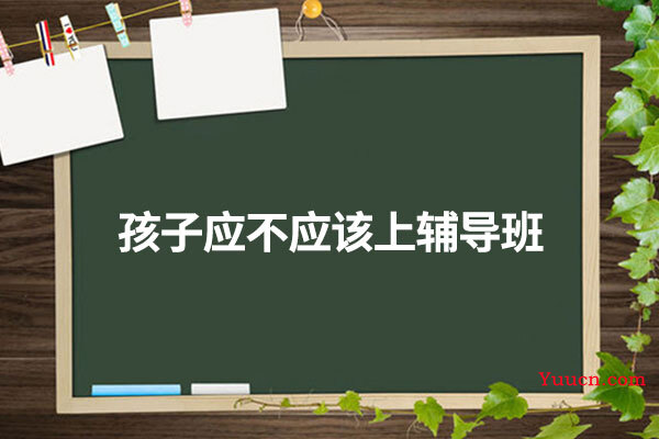 孩子应不应该上辅导班