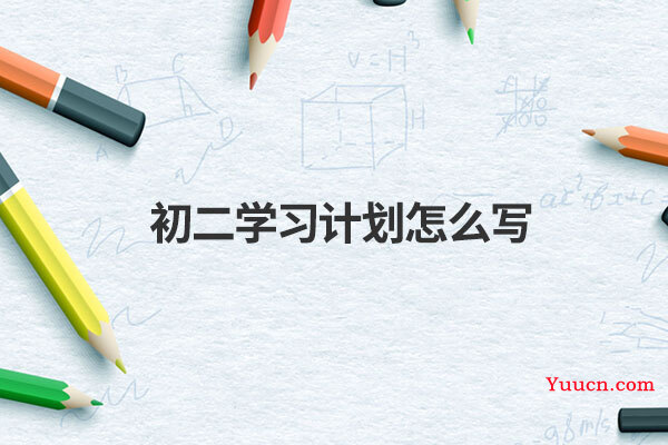 初二学习计划怎么写