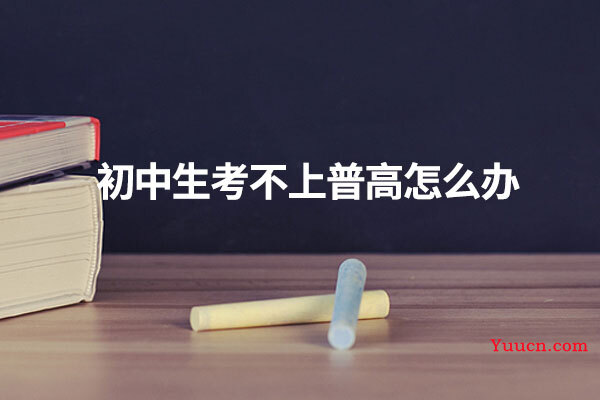 初中生考不上普高怎么办