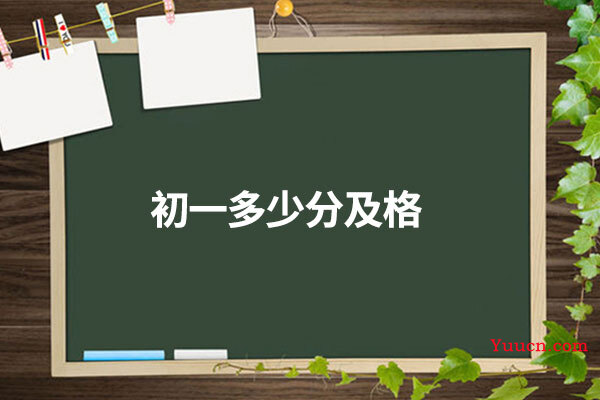 初一多少分及格