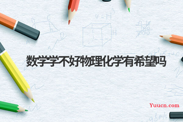 数学学不好物理化学有希望吗