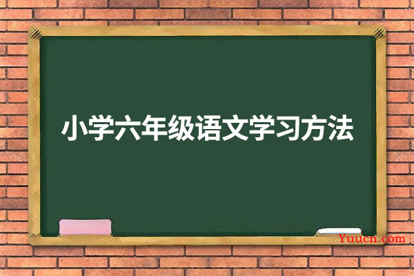 小学六年级语文学习方法