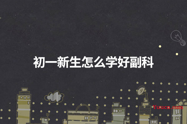 初一新生怎么学好副科