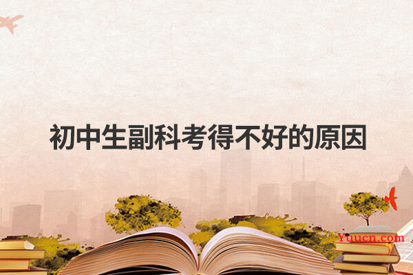初中生副科考得不好的原因