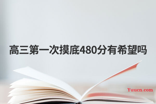 高三第一次摸底480分有希望吗