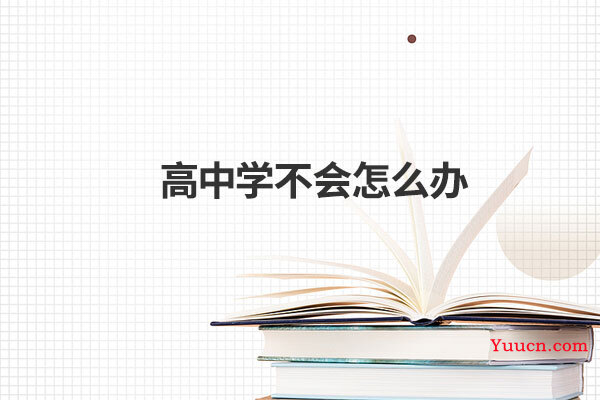 高中学不会怎么办