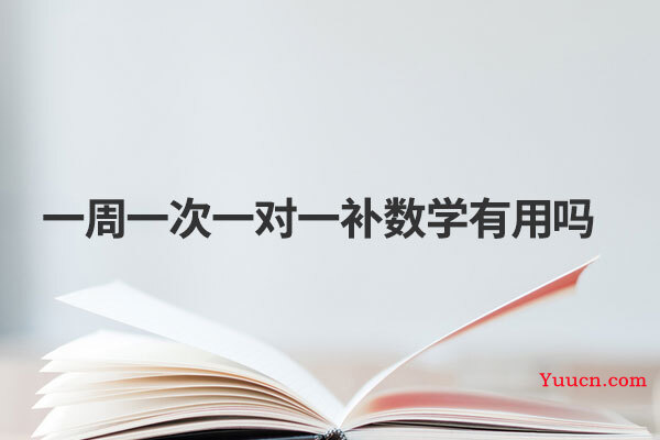 一周一次一对一补数学有用吗