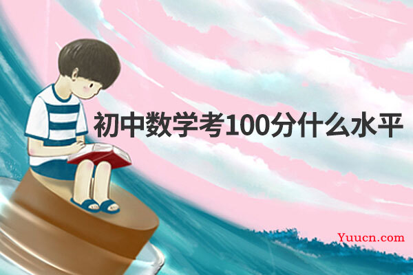 初中数学考100分什么水平