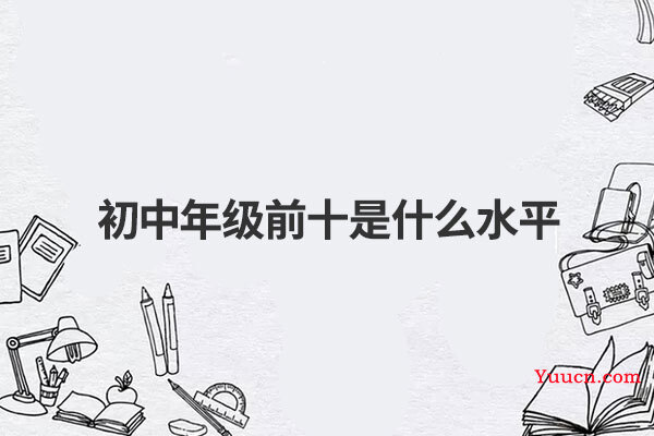 初中年级前十是什么水平