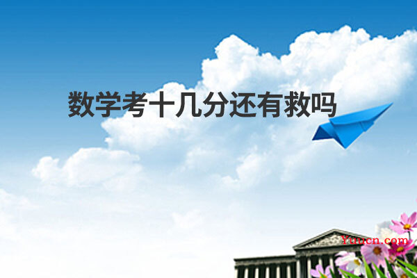 数学考十几分还有救吗